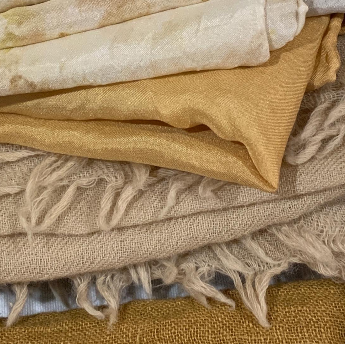 Merino wool scarf - café au lait