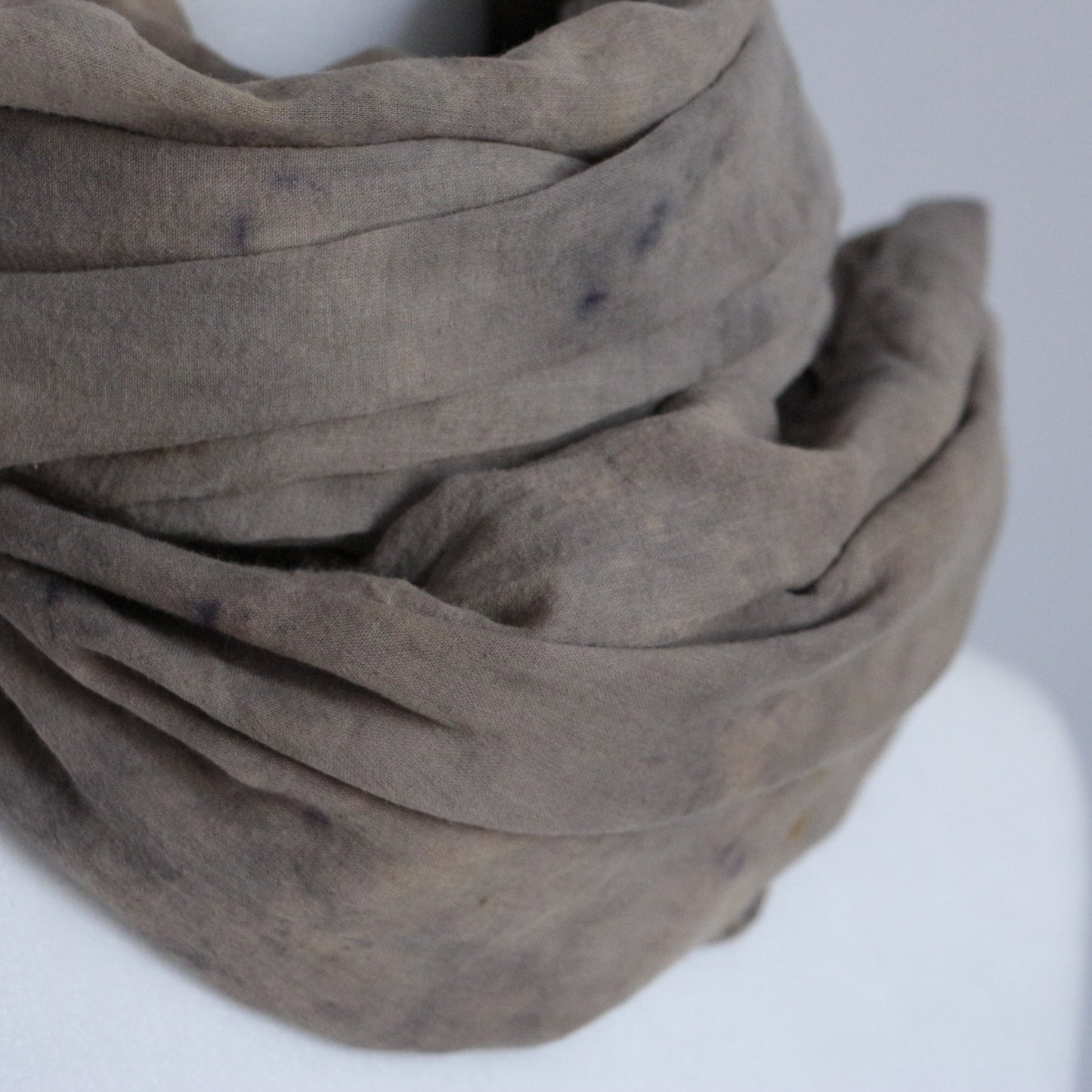 Large organic cotton scarf | Plant-dyed in Canada