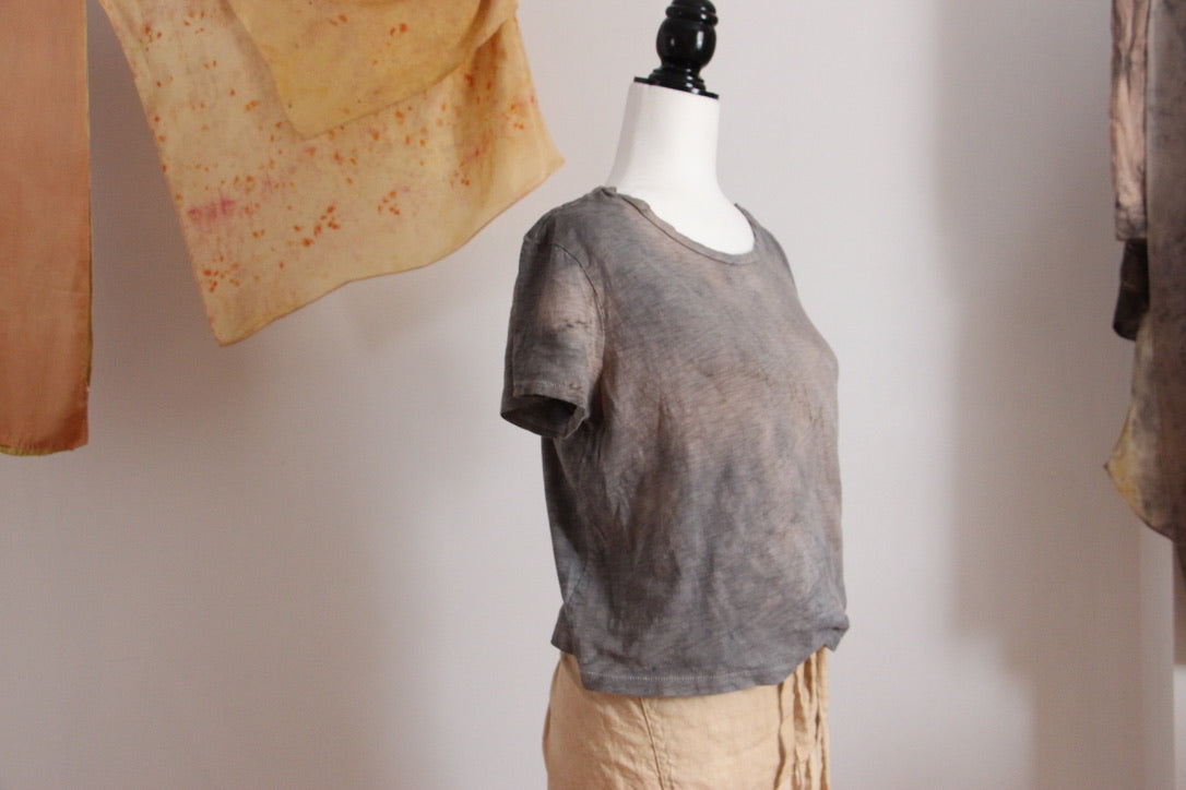Naturally dyed sweater - upcycled