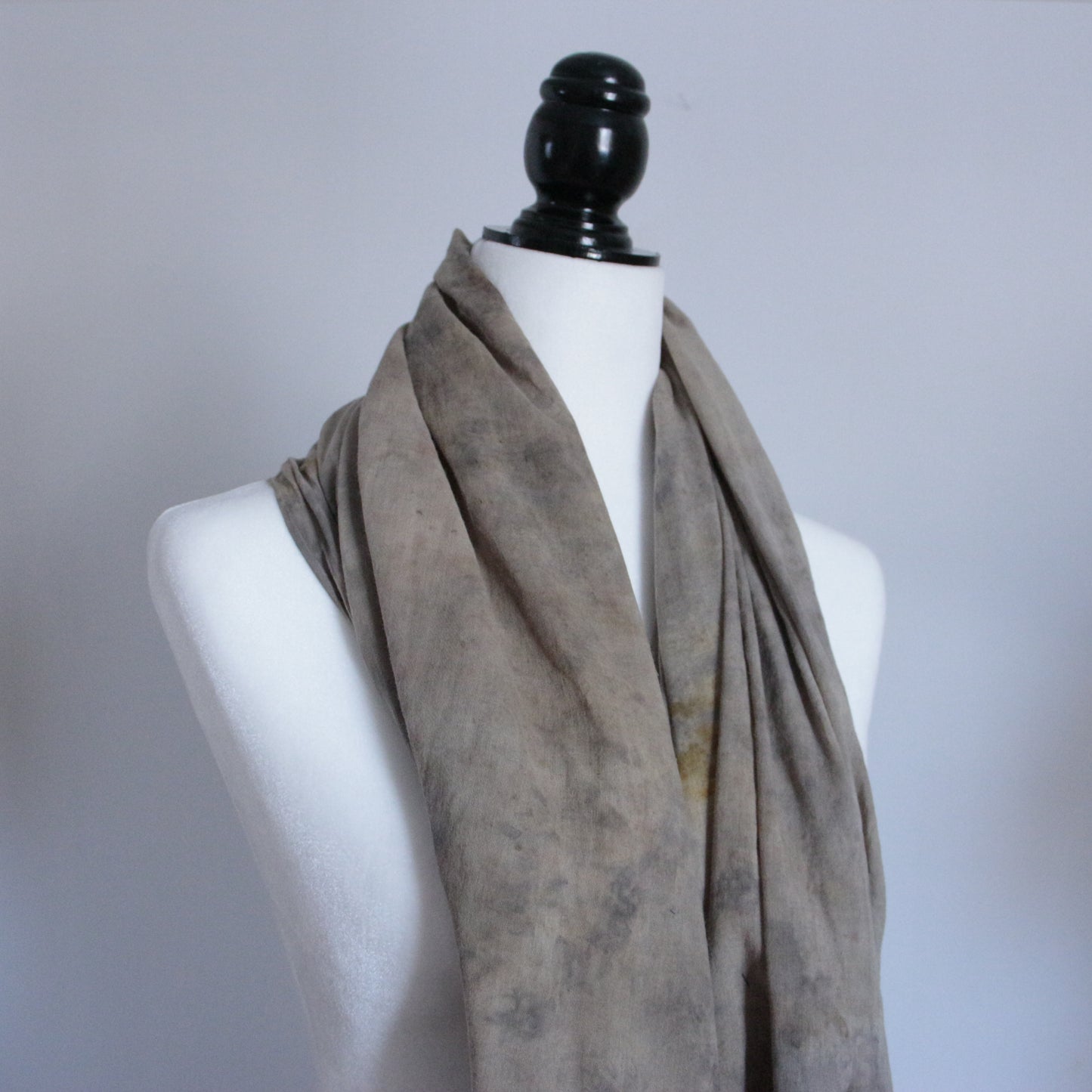 Large organic cotton scarf | Plant-dyed in Canada