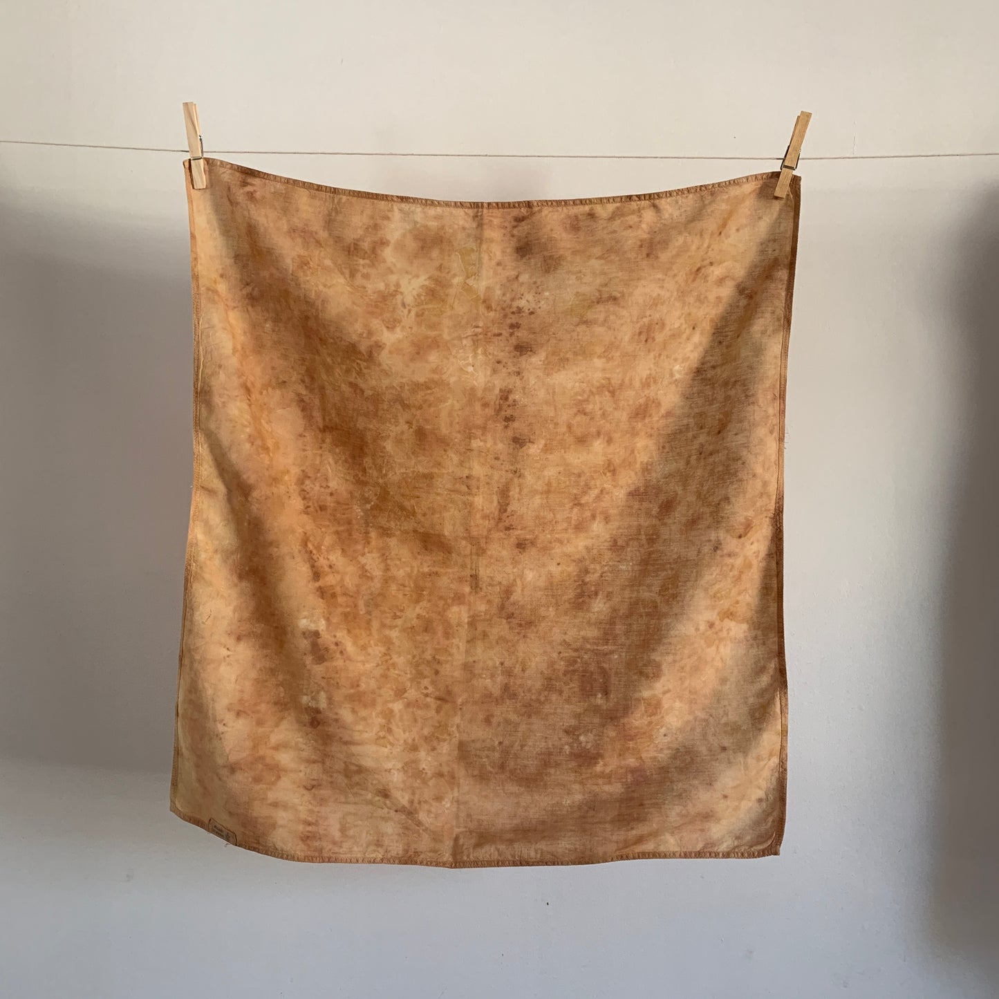 Hand-dyed cotton square - Golden Hour | Bandana