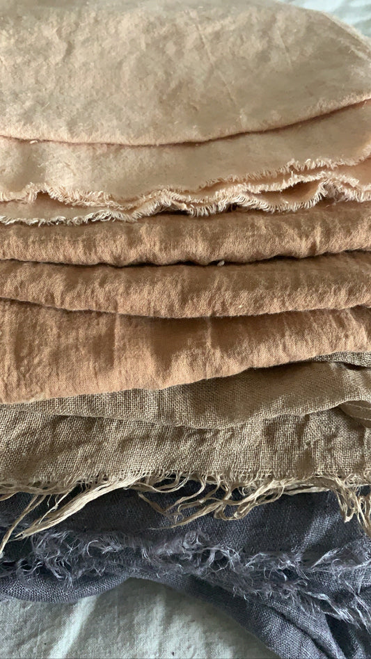 Set #3 DIY EXPLORATION for medium and large projects | Natural dyeing - 6 pigments (for cotton, linen & other vegetal fibers)
